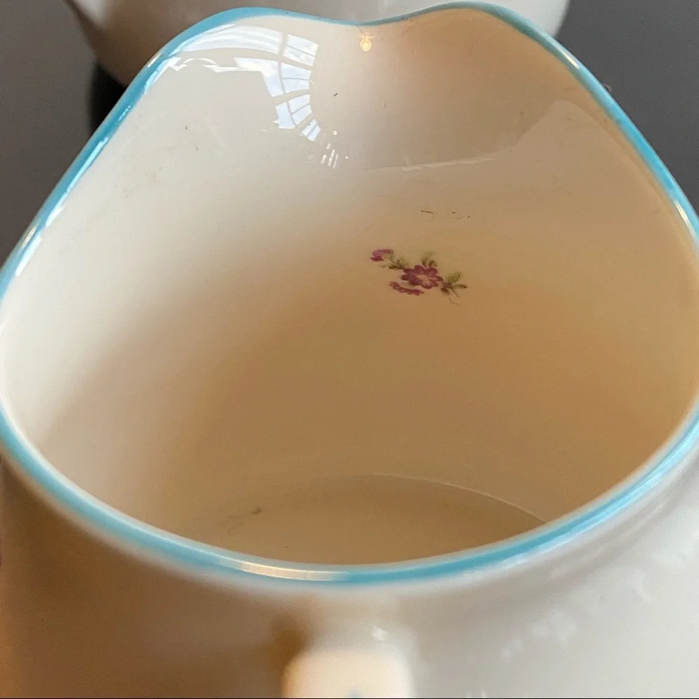 Pickard China Edgerton LORRAINE Sugar & Creamer‎ Set USA Flawless VTG Condition